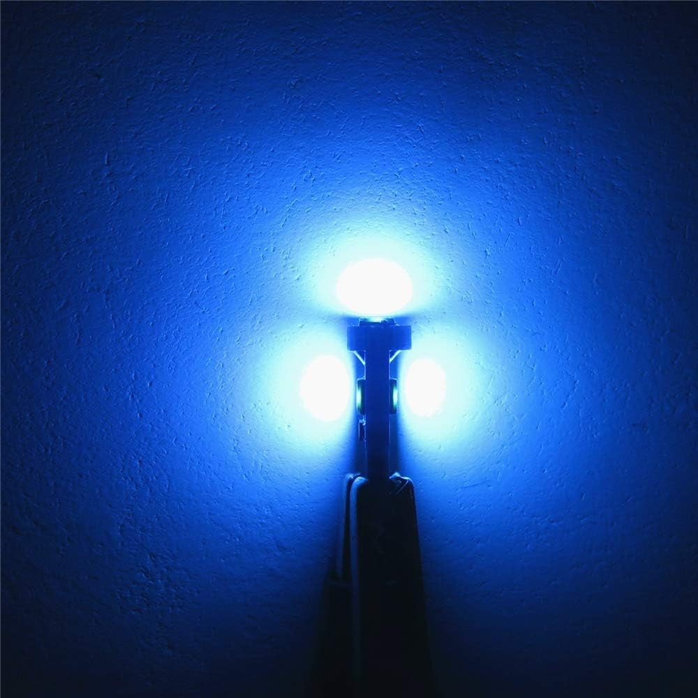 New, WLJH Extremely Bright Ice Blue Dash Instrument Cluster Panel Gauge Bulbs + Climate Control Lights + Clock Light Led Kits for Lexus IS300 2001-2005, Pack of 12