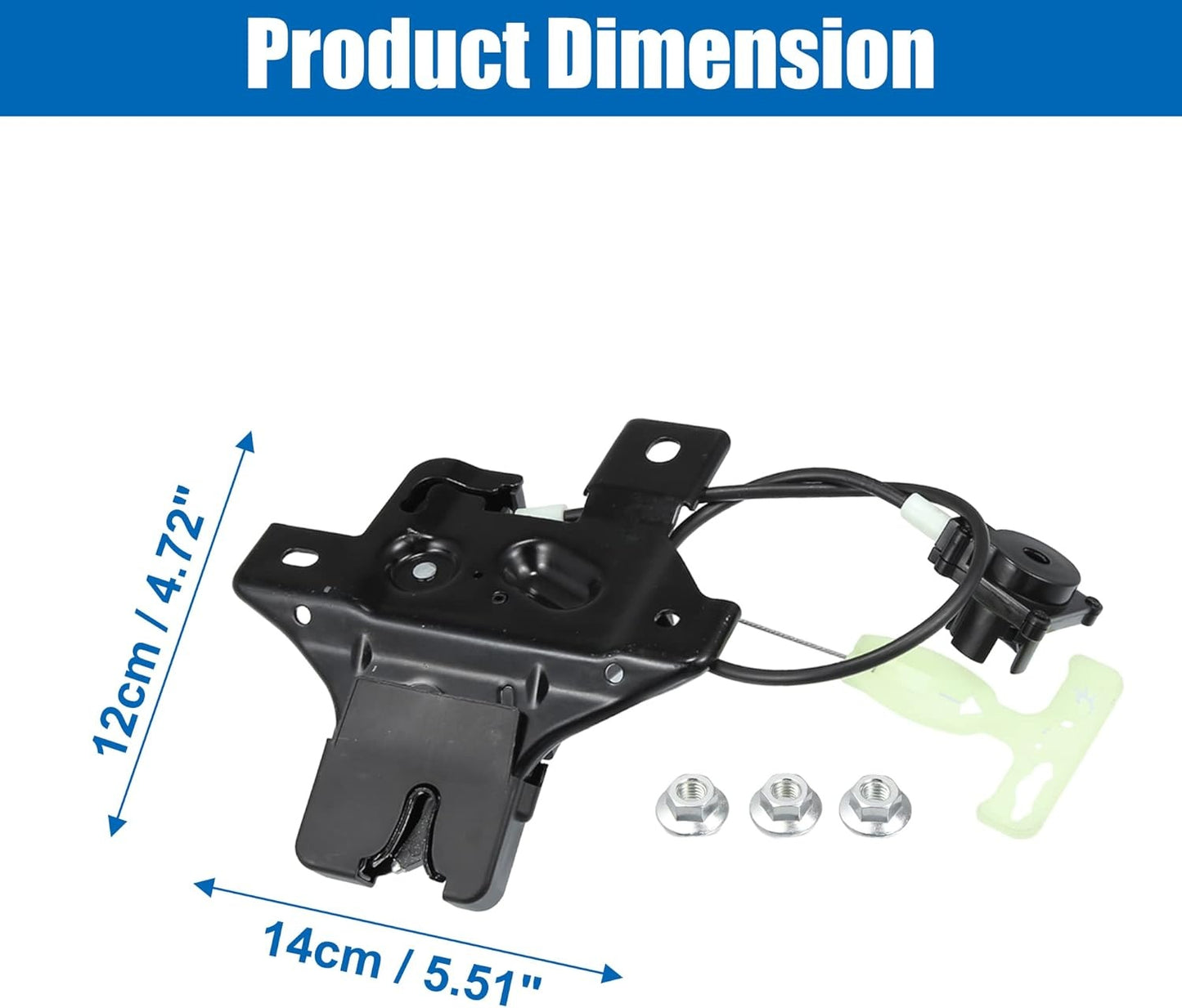 New, ACROPIX Rear Tailgate Lock Latch Actuator Replacement Fit for Ford Fusion - Pack of 1 Black