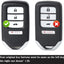 New, Beefunny Replacement Remote Keyless Entry Key Fob for Honda Accord LX Sport 20SPT 2018 2019 2020 2021 2022 FCC ID:CWTWB1G0090 PN: 72147-TVA-A11 4Buttons 433.92MHz FSK 4A Chip (with chip)