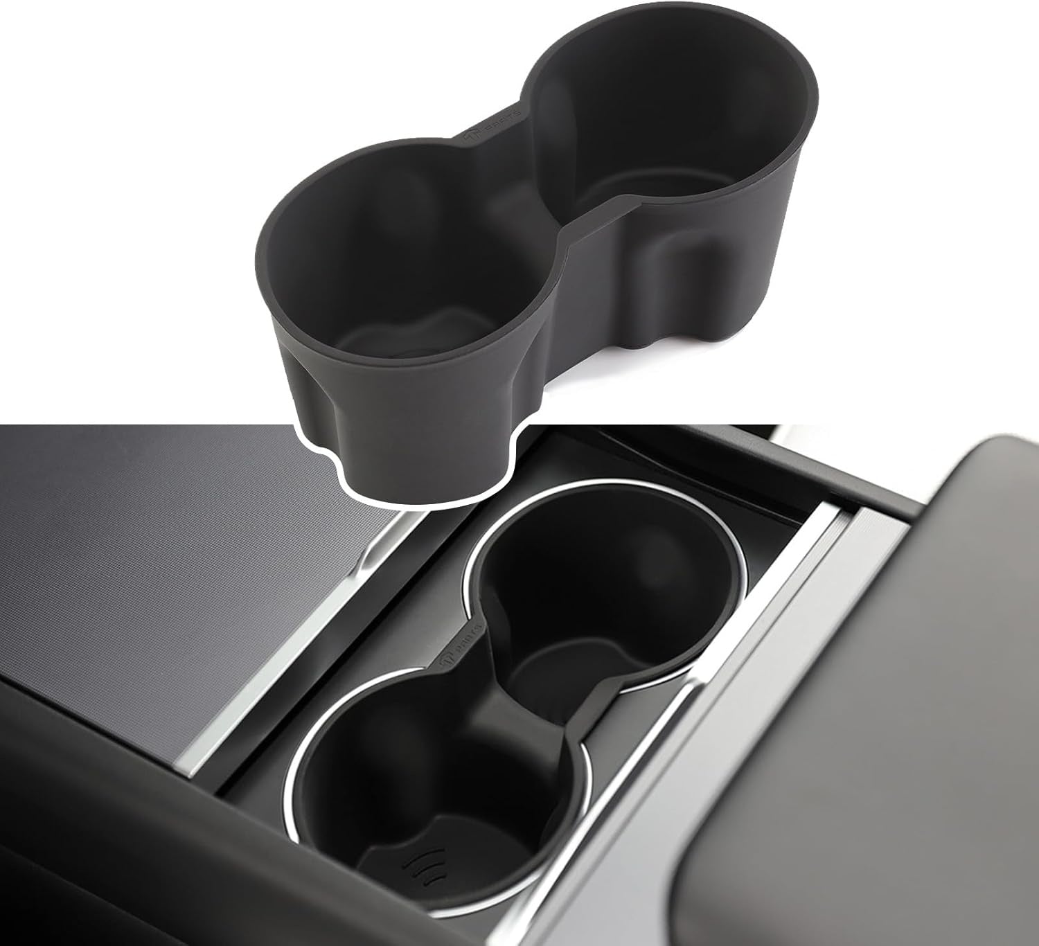 New, TPARTS Silicone Center Console Cup Holder Insert for New Tesla Model Y Juniper 2025+/Model 3 Highland 2024+ Anti-Slip Dust & Water Proof Noise Free Precise Fitment & Easy Installation