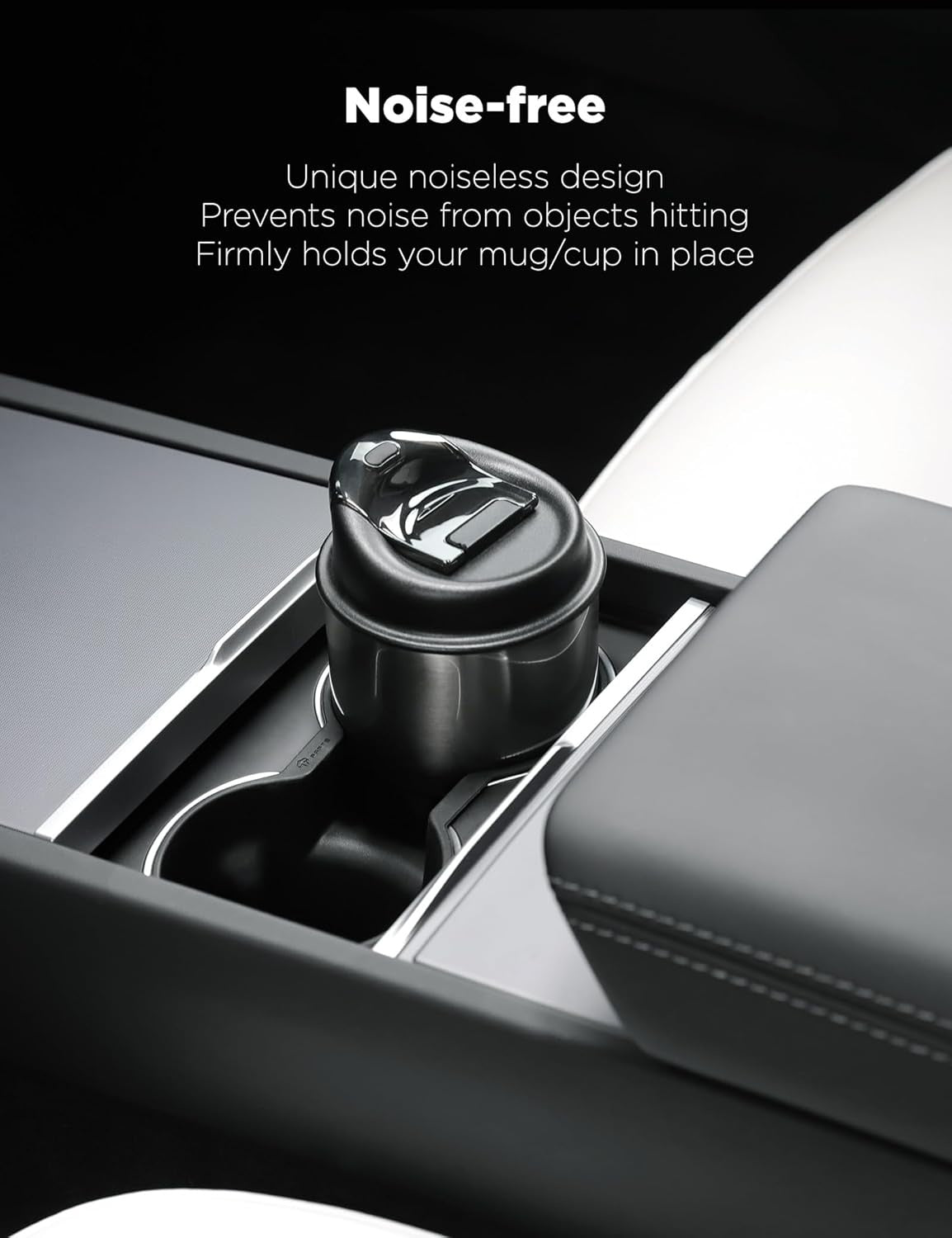 New, TPARTS Silicone Center Console Cup Holder Insert for New Tesla Model Y Juniper 2025+/Model 3 Highland 2024+ Anti-Slip Dust & Water Proof Noise Free Precise Fitment & Easy Installation