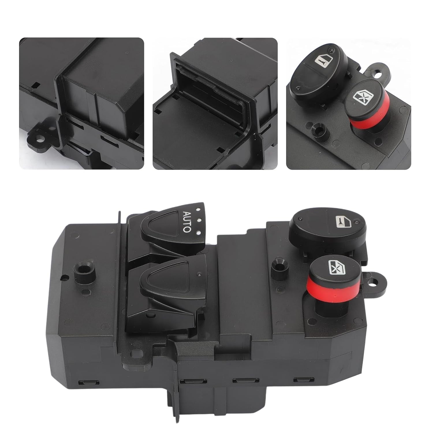 New, Power Window Master Switch fit for 2006-2011 Honda Civic EX EX-L LX Coupe, 16 Pins - Driver Window Control Switch Replace 35750SVAA11 1S10320