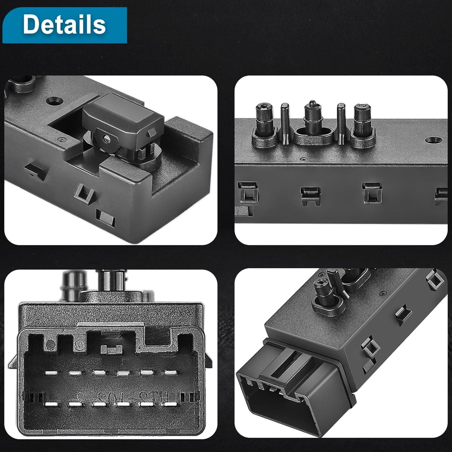 New, Front Right Passenger Side Power Seat Switch Replacement for Ford Edge Escape Explorer Fusion Expedition F150, Lincoln & Mercury, Power Seat Adjustment Control Switch, 9L3Z14A701FA, DE9Z14A701BA