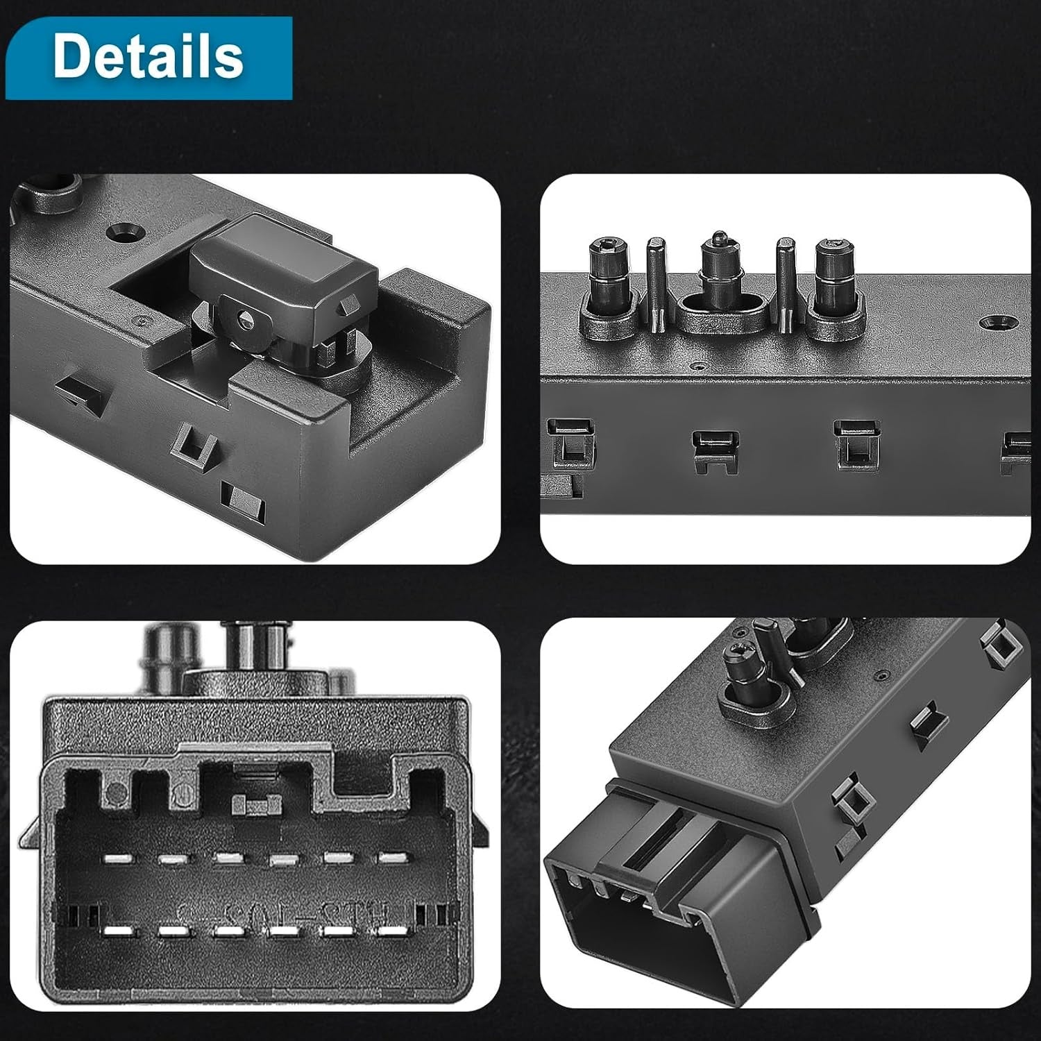 New, Front Right Passenger Side Power Seat Switch Replacement for Ford Edge Escape Explorer Fusion Expedition F150, Lincoln & Mercury, Power Seat Adjustment Control Switch, 9L3Z14A701FA, DE9Z14A701BA