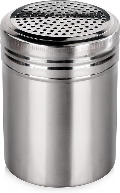 New, New Star Foodservice 28478 Stainless Steel Dredge Shaker, 10-Ounce, Set of 2