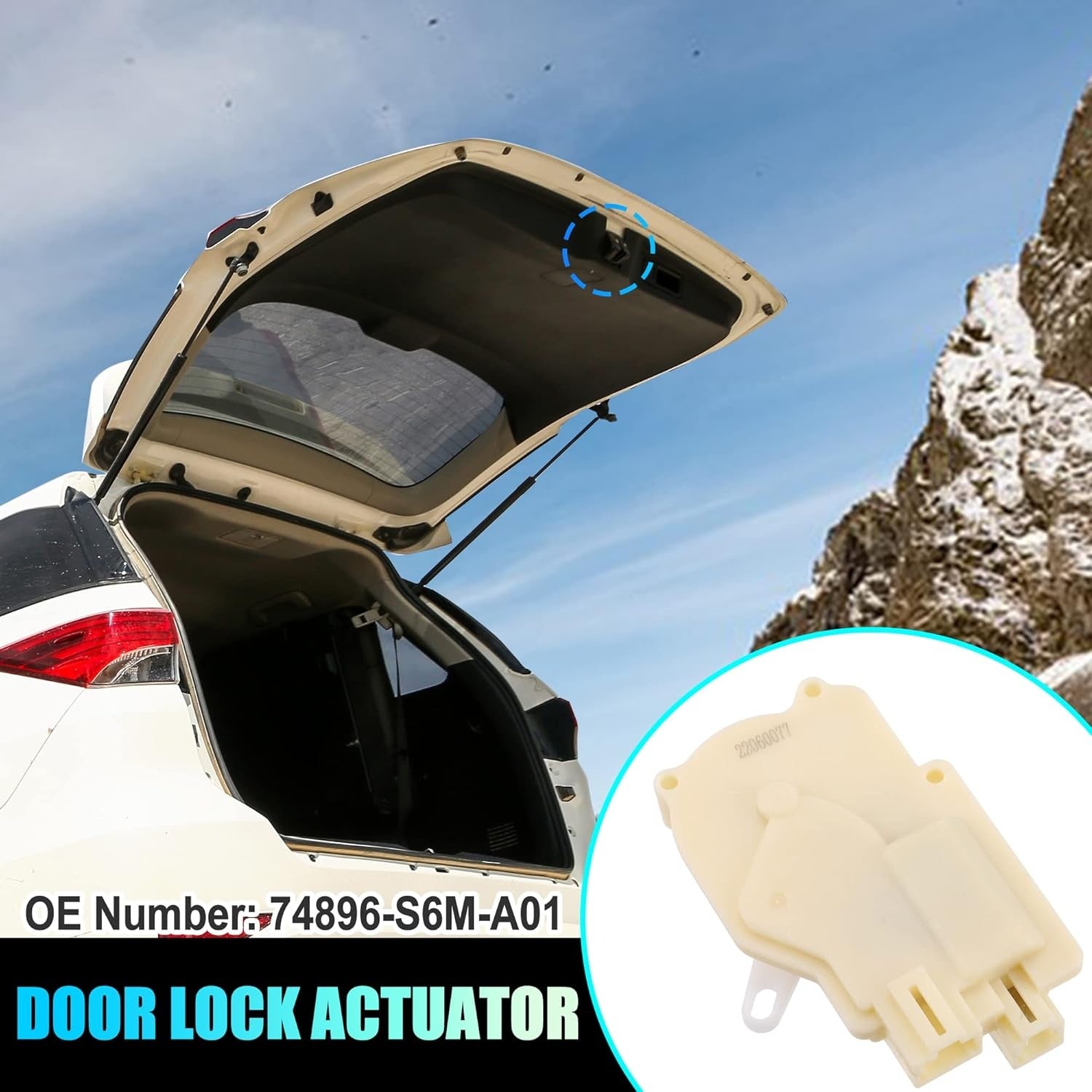 New, X AUTOHAUX Rear Trunk Latch Lock Actuator Assembly 74896-S6M-A01 746-747 for Acura RSX 2002-2006 Base for Type-S Tailgate Lock