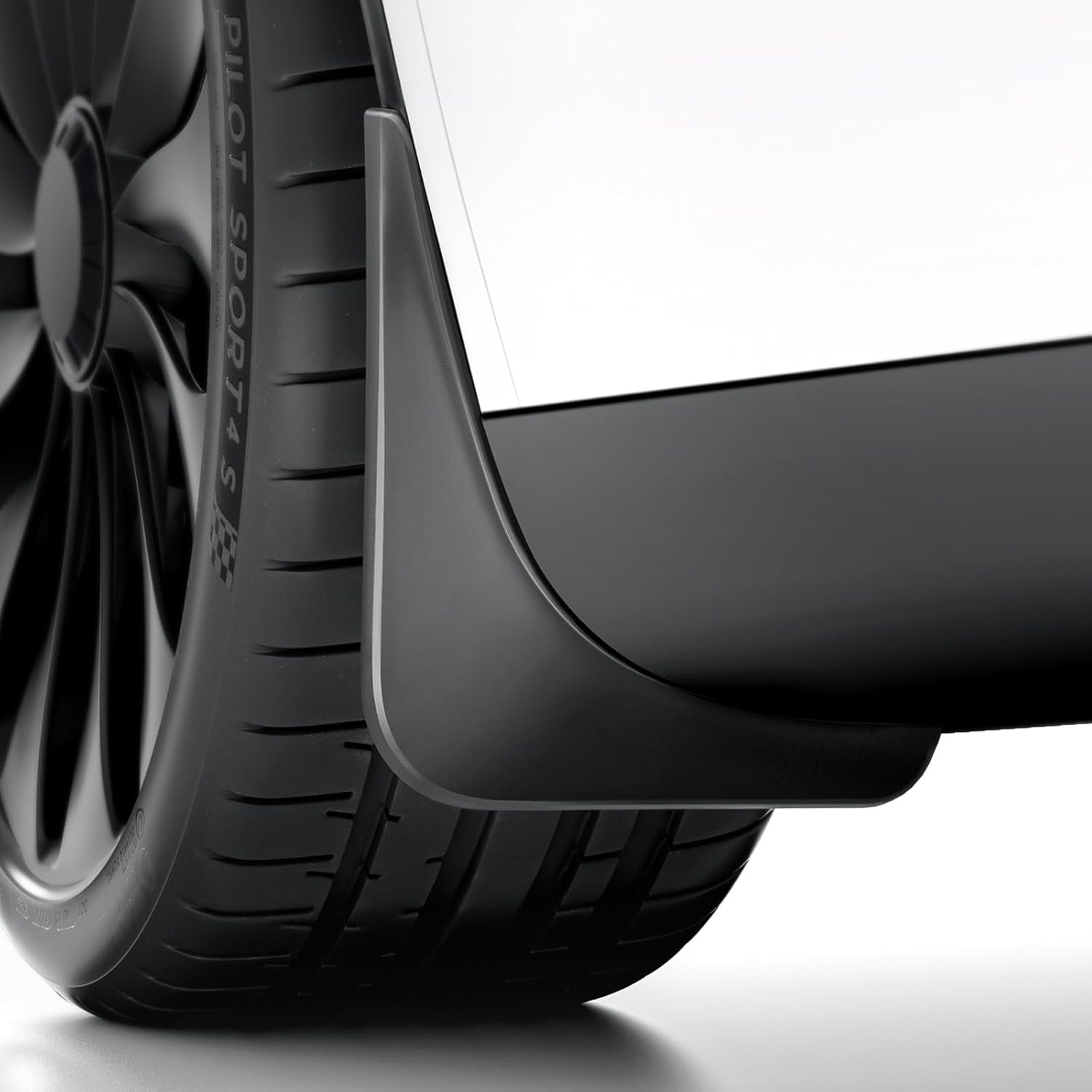 New, REEVAA 2025 Tesla Model Y Accessories - Mud Flaps [Protect Paint, No Drilling Required] All-Weather Mud Guard Body Kits for Model Y 2019-2024, Black (Set of 4)