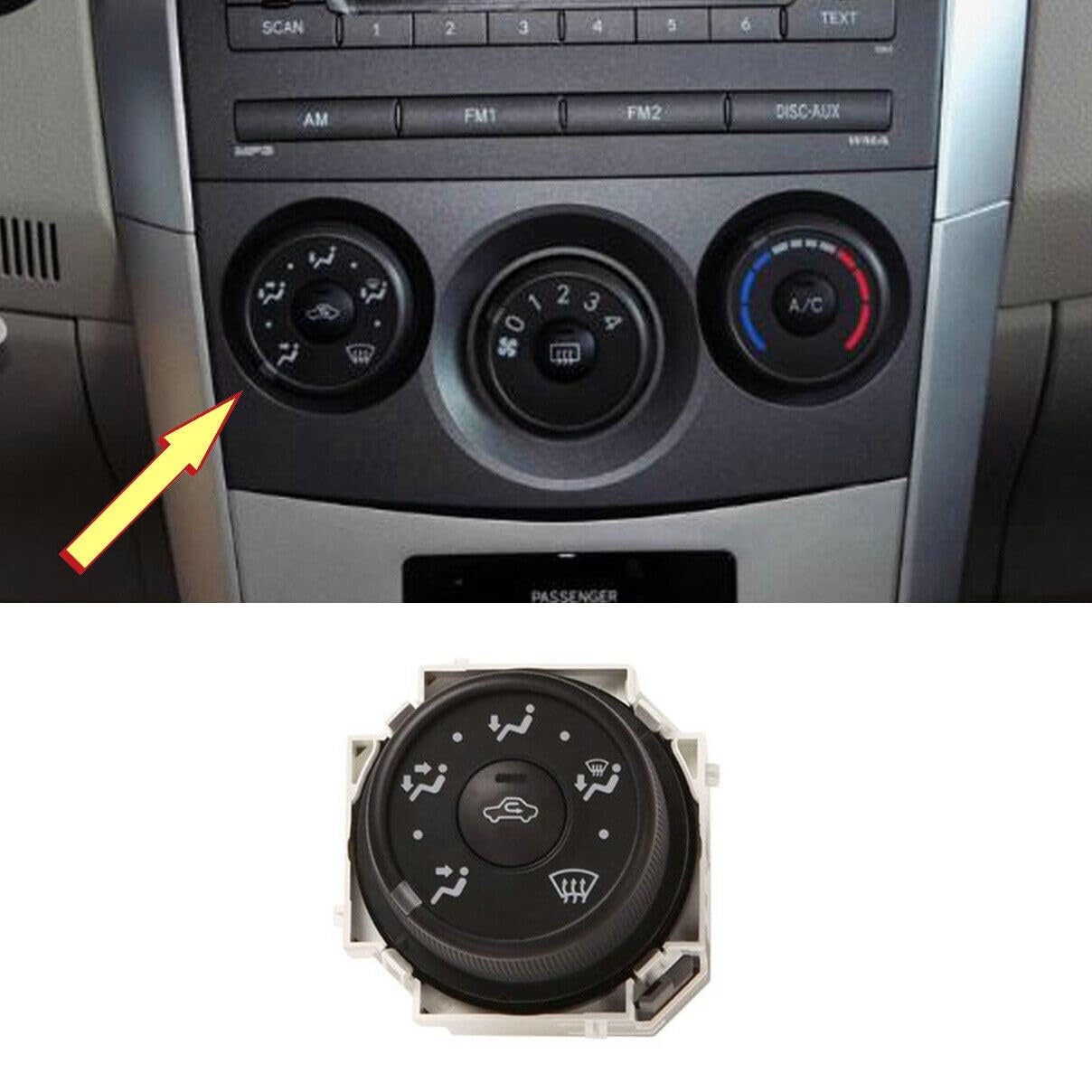 New, A/C Climate Control Mode Switch for Toyota Corolla 2009 2010 2011 2012 2013 for Scion xB 2008 2009 2010 2011 2012 2013 2014