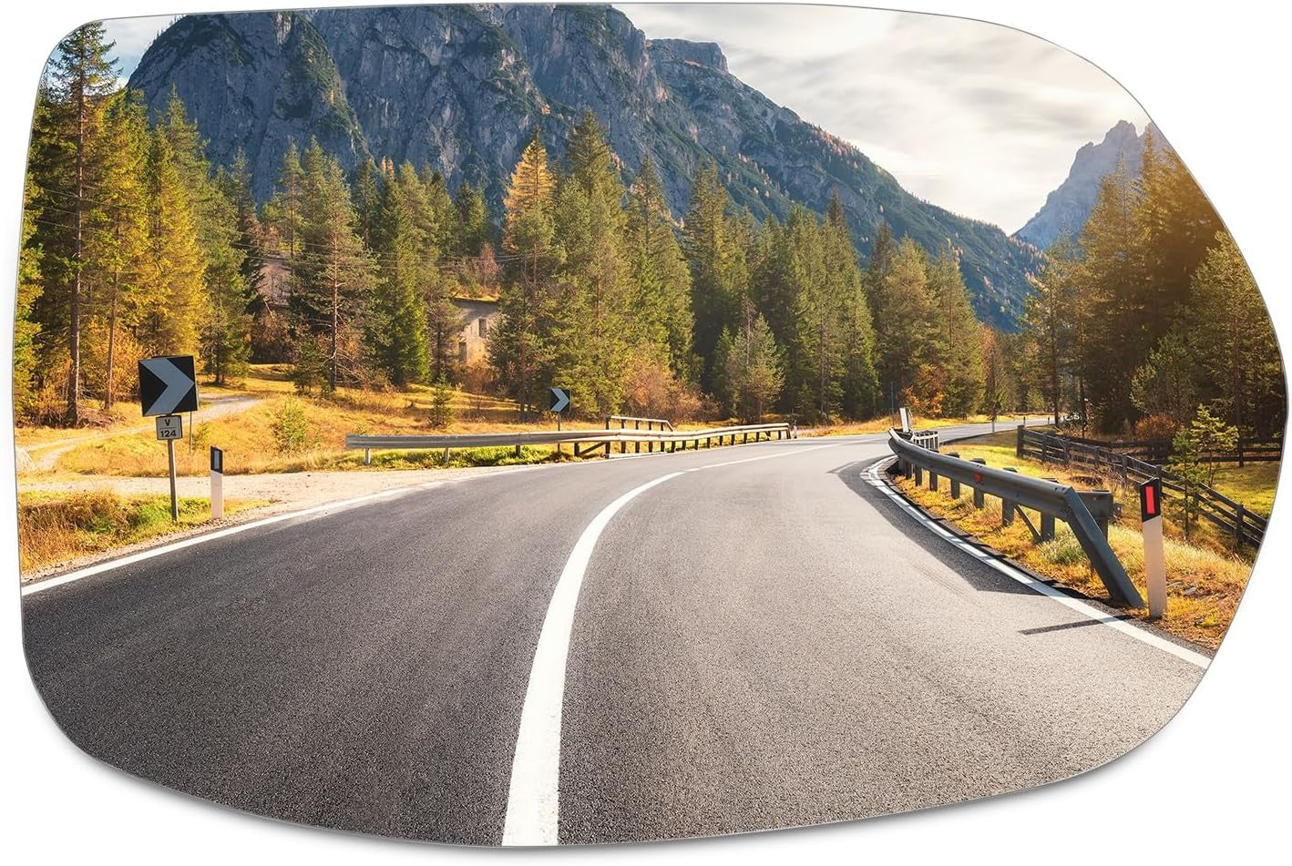 New, SCITOO Side View Mirror Glass Passenger Right Side Fit For 2012-2014 For HONDA CR-V W/HEATED Chrome Convex Replacement Exterior Mirror Glass