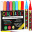 Chalkboard Markers Set of 8 Washable, Erasable Chalk Ink Dry Erase Pens for School, Chalkboard Menu Board & Glass Car Window - Neon, Pastel, White Chalk Pens - Gifts for Artists