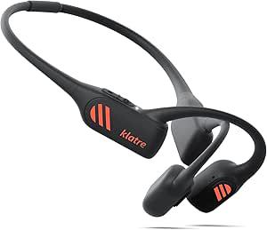 klatre LS1 Open Ear Bone Conduction Headphones Bluetooth 5.2 | Sweatproof and Water Resistant | Wireless Bone Conduction Sport Headset ...