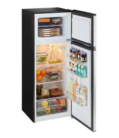 7.2 cu. ft. Top Freezer Refrigerator in Stainless Steel Look